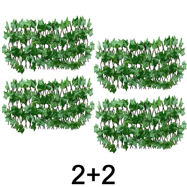 2x Proširiva panelna ograda s bršljanom – 30×180 cm, UV-otporna, bez alata | GREENFENCE 1+1 GRATIS