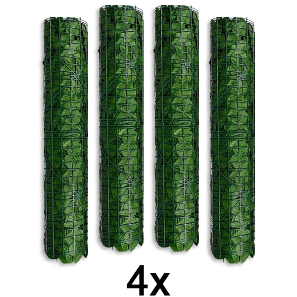 4x Panel za privatnost s umjetnim lišćem | LEAFPANEL
